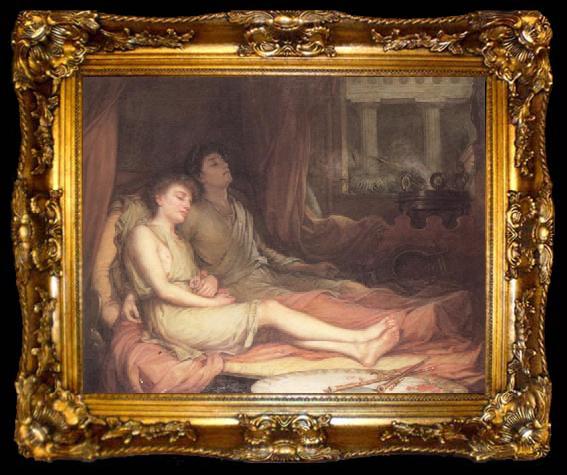 framed  John William Waterhouse Sleep and his Half-Brother, ta009-2